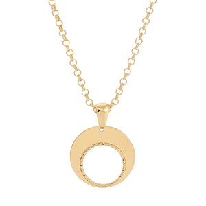 Silver and Yellow Gold Plate Tenor Necklace