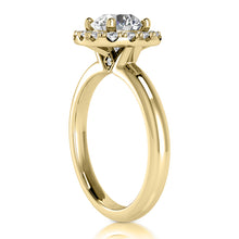 Load image into Gallery viewer, Halo Engagement Ring Semi-mount for Round Diamond
