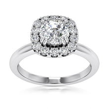 Load image into Gallery viewer, Engagement Ring Semi-mount for Cushion Diamond
