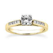 Load image into Gallery viewer, Petite Channel Princess Engagement Semi-mount Set
