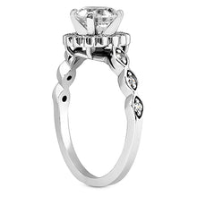 Load image into Gallery viewer, Twist Halo Engagement Ring Semi-mount Set