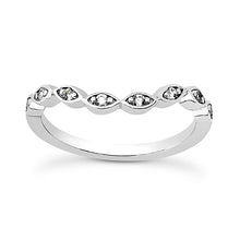 Load image into Gallery viewer, Twist Halo Engagement Ring Semi-mount Set
