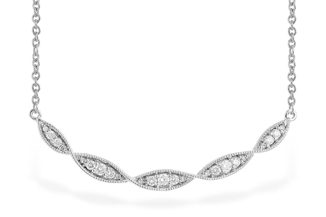 Twist Diamond Bar Necklace