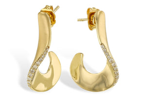 Diamond Freeform Earrings