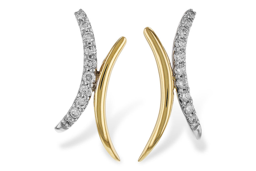 Abstract Diamond Earrings