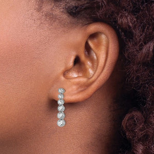 Lab Grown Diamond Drop Earrings 1 Carat