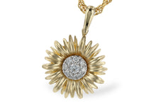 Load image into Gallery viewer, Sunflower Diamond Pendant
