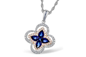 Sapphite and Diamond Necklace