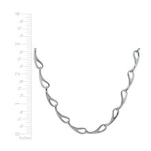 Load image into Gallery viewer, Silver Needle Eye Link Necklace
