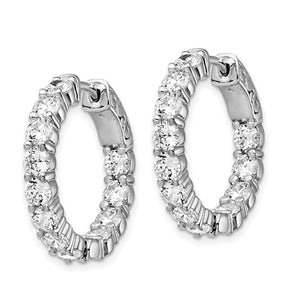 Lab Grown Diamond Huggie Earrings 2.0 Carat