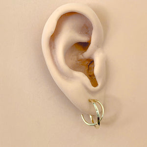 14k Double Hoop Earrings