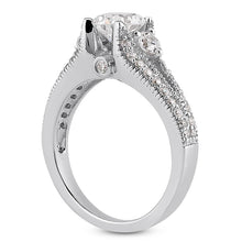 Load image into Gallery viewer, Split Shank with Side Diamonds Ring Semi-mount
