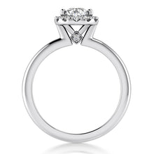Load image into Gallery viewer, Halo Engagement Ring Semi-mount for Pear Diamond
