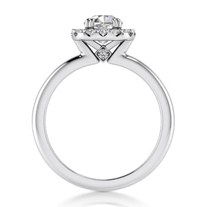 Engagement Ring Semi-mount for Cushion Diamond