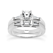 Load image into Gallery viewer, Baguette Engagement Ring Semi-mount Set
