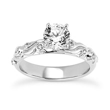 Load image into Gallery viewer, Wave Engagement Ring Semi-mount Set
