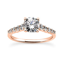 Load image into Gallery viewer, Shared Prong Engagement Ring Semi-mount Set
