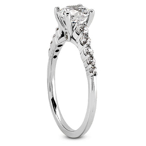 Shared Prong Engagement Ring Semi-mount Set