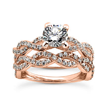 Load image into Gallery viewer, Weave Engagement Ring Semi-mount Set
