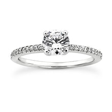Load image into Gallery viewer, Petite Shared Prong Engagement Semi-mount Set
