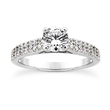 Load image into Gallery viewer, Double Shared Prong Engagement Ring Semi-mount Set
