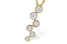 Load image into Gallery viewer, Champagne Bubbles Diamond Drop Necklace
