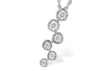 Load image into Gallery viewer, Champagne Bubbles Diamond Drop Necklace
